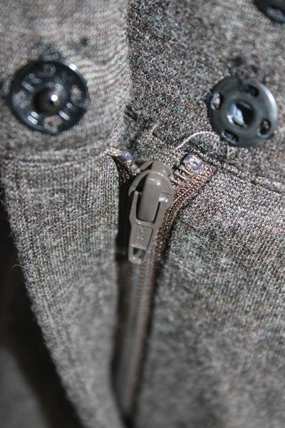 Akris Punto Women Ankle Cropped Pants Dark Gray Polyester Size 6