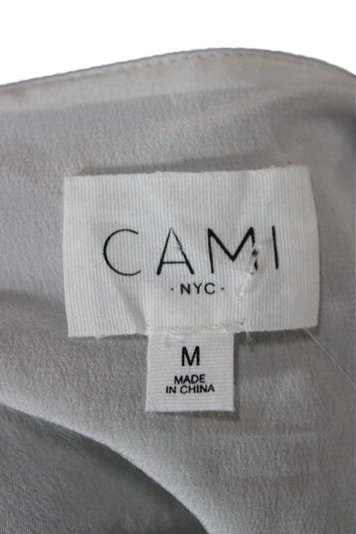 Cami NYC Women Black Leather Square Neck Sleeveless Camisole Size M