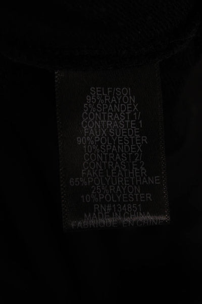 Wayf Women Black Basic Bohemian Long Sleeve Top Size M