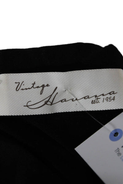 Vintage Havana Women Black Collared Sleeveless Tank Polyester Blend Size S
