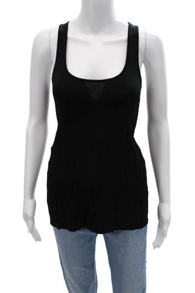 Vince Womens Basic Square Neck Sleeveless Tank Black Size S
