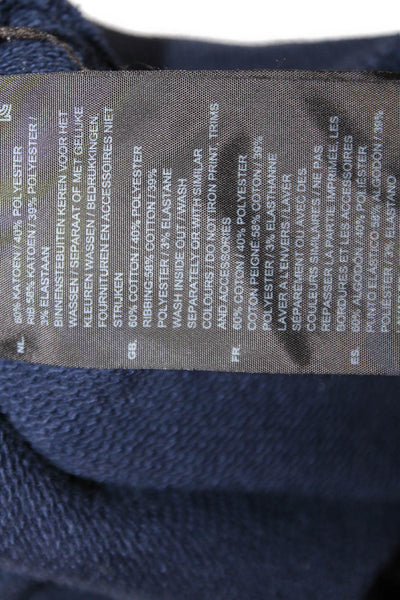 G Star Raw Unisex Pullover Sweatshirts Dark Blue Camouflage Crew Neck Size S