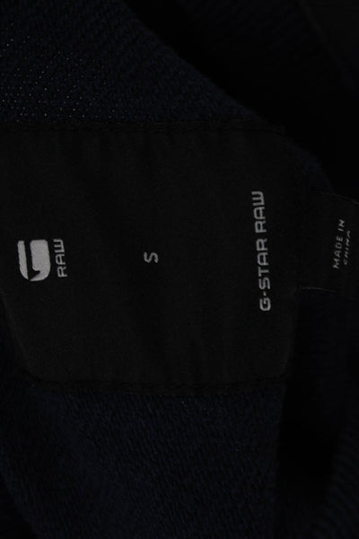 G Star Raw Unisex Pullover Sweatshirts Dark Blue Camouflage Crew Neck Size S