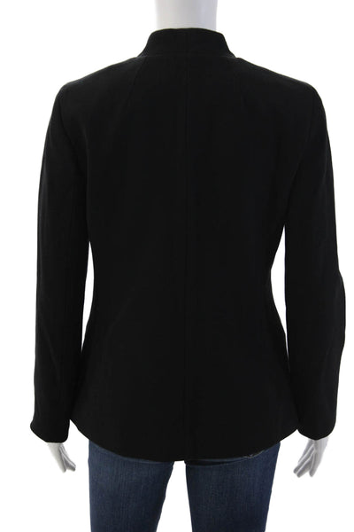 J Crew Womens Black Classic Blazer Long Sleeve Viscose Blend Size 4