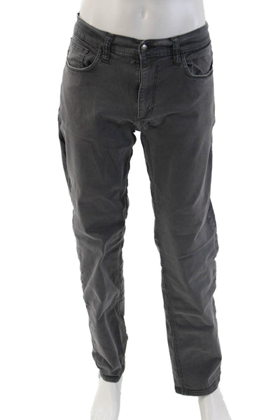 Joes Mens Army Chino Pants Dark Gray Button Fly Inseam 32 Size 36