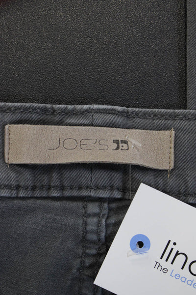 Joes Mens Army Chino Pants Dark Gray Button Fly Inseam 32 Size 36
