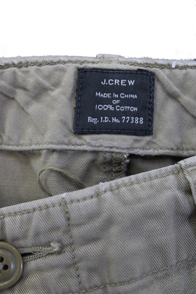 J Crew Mens Chino Khaki Button 100% Cotton Beige Size 38