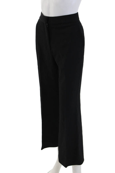 Stella McCartney Women Dress Pants Black Wool Blend Zip Size 40