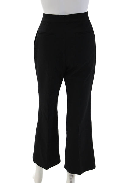 Stella McCartney Women Dress Pants Black Wool Blend Zip Size 40