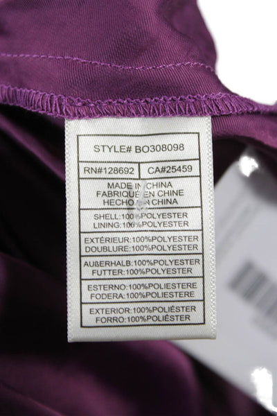 Steve Madden Women Maxi Slip Dress Purple V-Neck Boho Size XL