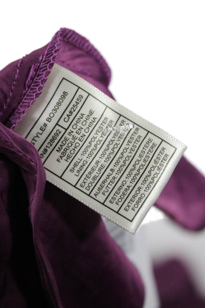 Steve Madden Women Maxi Slip Dress Purple V-Neck Sleeveless Size S