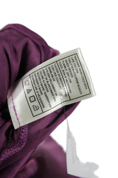 Steve Madden Women Maxi Slip Dress Purple V-Neck Sleeveless Size S