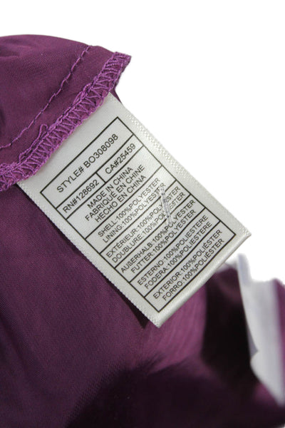 Steve Madden Womens Purple V-Neck Maxi Slip Dress Sleeveless Boho Size L