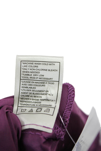 Steve Madden Womens Purple V-Neck Maxi Slip Dress Sleeveless Boho Size L