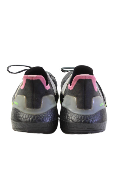 Adidas Womens Lace Up Knit Ultra Boost Low Top Running Sneakers Black Size 9