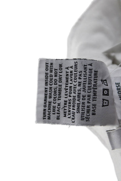 Hudson Womens Boyfriend Mom Jeans White Mid Rise Button Fly Size 31
