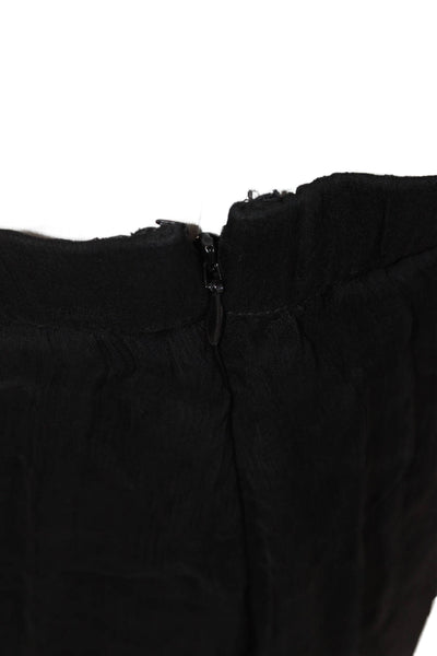 Chan Luu Women Black Maxi Skirt 100% Viscose Long Solid Size S