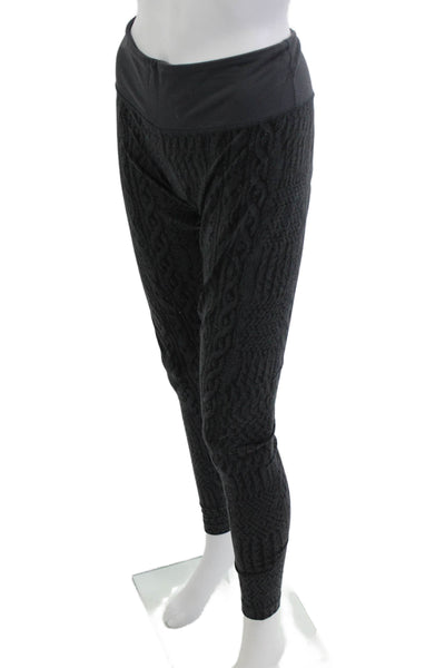 Lululemon Women Black Ankle Jegging Nylon Blend Aztec Size 10