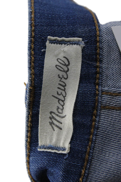 Madewell Womens Ankle Cropped Mid Rise Blue Jeans Cotton Blend Size 29