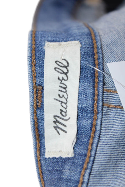 Madewell Womens Mom Tapered Jeans Blue High Waist Button Size 29