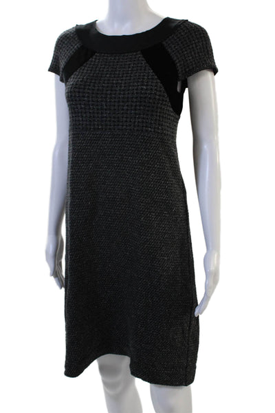 D. Exterior Womens Short Sleeve Dress Black Size S