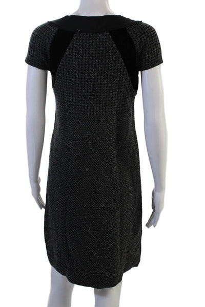 D. Exterior Womens Short Sleeve Dress Black Size S