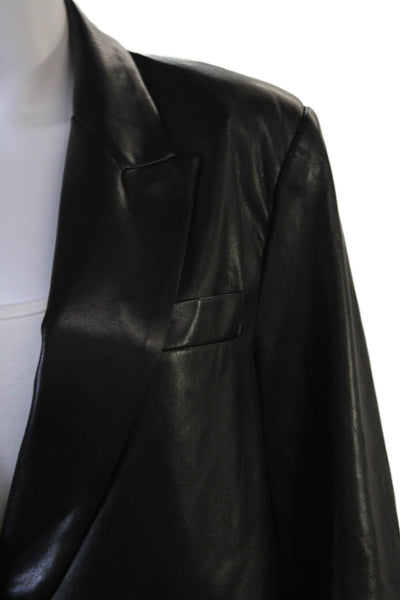 Zara Womens Biker Blazer Black Size S