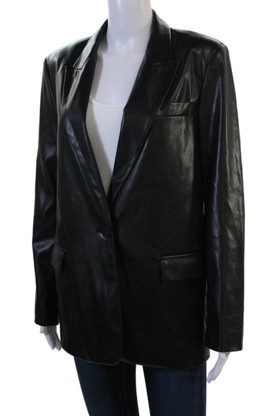 Zara Womens Biker Blazer Black Size S