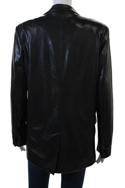 Zara Womens Biker Blazer Black Size S
