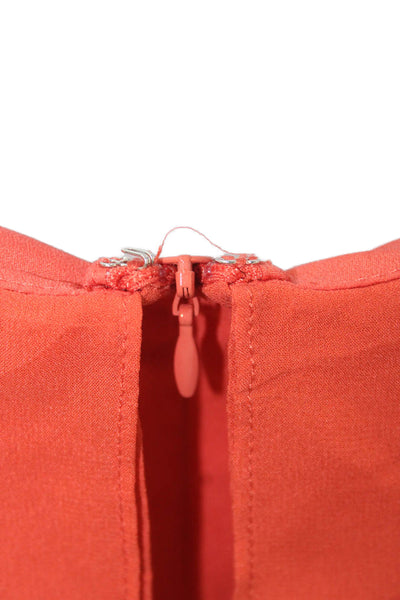Intermix Women Camisole Orange 100% Silk Spaghetti Strap Bohemian Size S