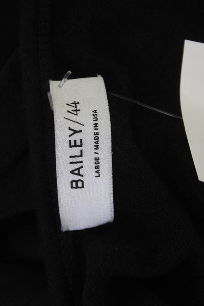 Bailey 44 Women Black Long Sleeve Designer Sweatshirt Modal Spandex Size L