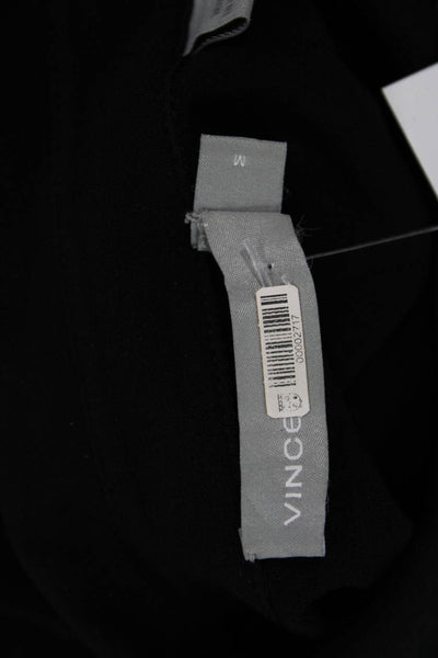 Vince Womens Black Shirt Dress Long Sleeve Collared Button Knee Length Size M
