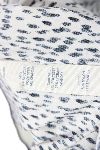 Lululemon Women Cropped Jogger Pants White Animal Print Size 6