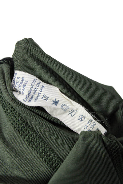 Lululemon Women Capri Leggings Black Camo Zip Size 6
