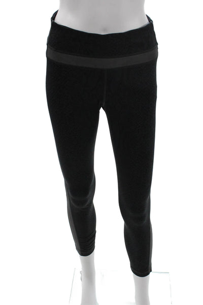 Lululemon Women Ankle Leopard Print Black Leggings Size 6