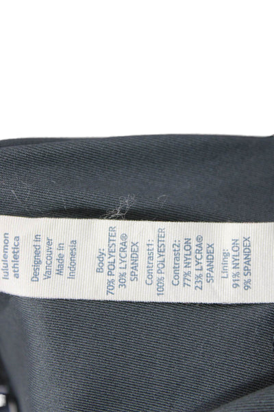 Lululemon Women Ankle Leopard Print Black Leggings Size 6