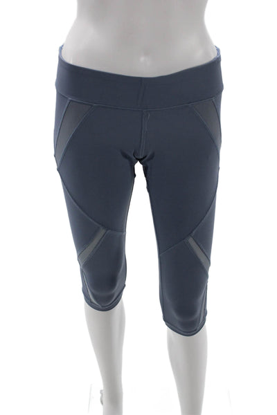 Lululemon Womens Dark Gray Capri Leggings Nylon Lycra Size 6