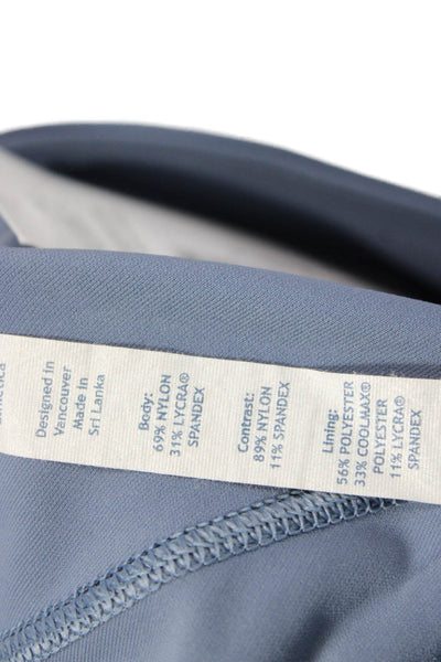 Lululemon Womens Dark Gray Capri Leggings Nylon Lycra Size 6