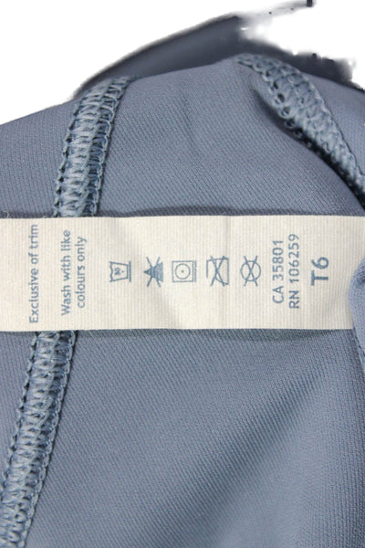 Lululemon Womens Dark Gray Capri Leggings Nylon Lycra Size 6