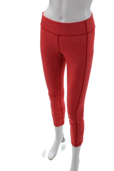 Lululemon Womens Capri Cropped Leggings Red Size 4