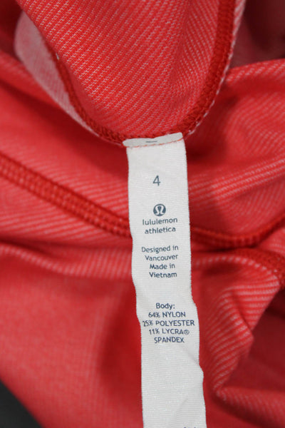 Lululemon Womens Capri Cropped Leggings Red Size 4