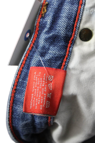 Big Star Women Bootcut Flared Dark Blue Jeans Mid Rise Button Size 27