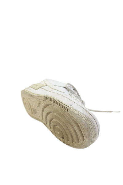 Nike Men's Leather Lace Up Rubber Sole Trainer Sneakers White Size 8.5