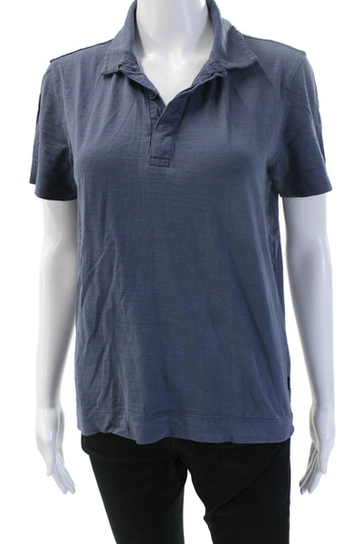 Boss Hugo Boss Men Pima Cotton Collared Polo Short Sleeve Dark Blue Size S