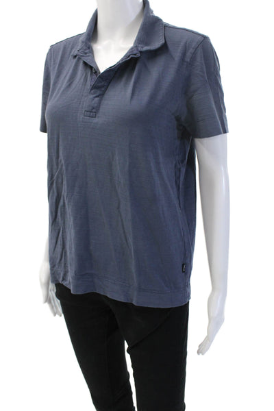 Boss Hugo Boss Men Pima Cotton Collared Polo Short Sleeve Dark Blue Size S