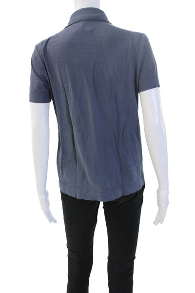 Boss Hugo Boss Men Pima Cotton Collared Polo Short Sleeve Dark Blue Size S