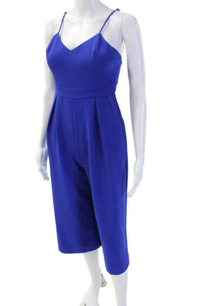 C/MEO Collective Women Blue Sleeveless Jumpsuit Polyester Size XS