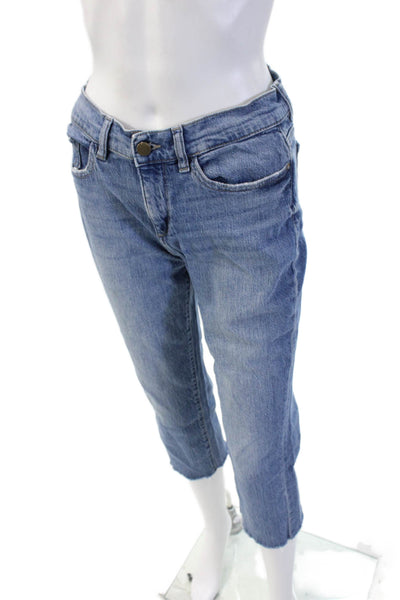 DL1961 Women Capri Cropped Blue Jeans Mid Rise 23 Inseam Size 27