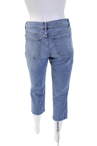 DL1961 Women Capri Cropped Blue Jeans Mid Rise 23 Inseam Size 27