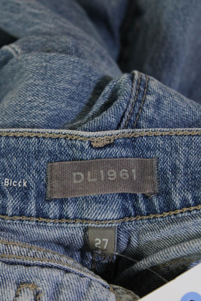 DL1961 Women Capri Cropped Blue Jeans Mid Rise 23 Inseam Size 27